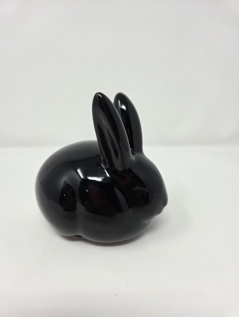 Bunny Rabbit Cotton Ball Tail Figurine